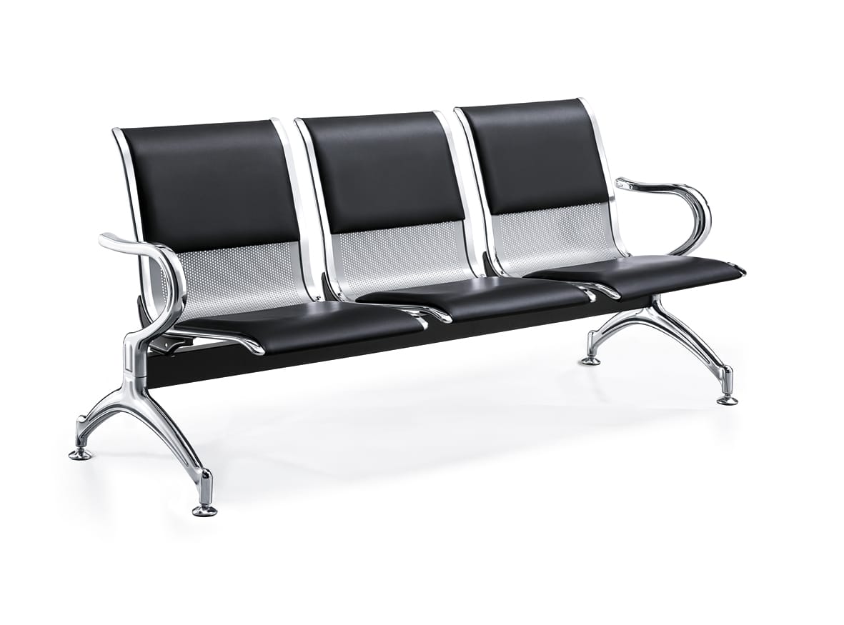 Padded 3 Link  Waiting Bench